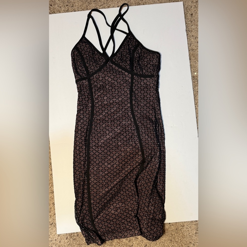 Fashion Nova Black sparkly Mini Dress
